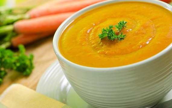 Sladká mrkvová polévka