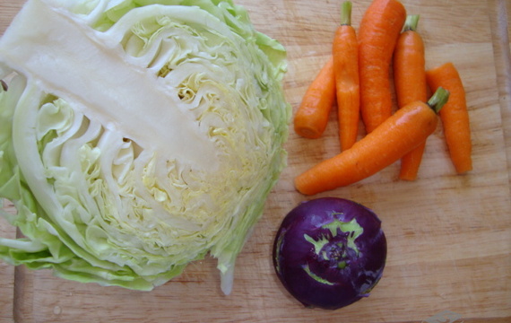 Zelný salát s mrkví