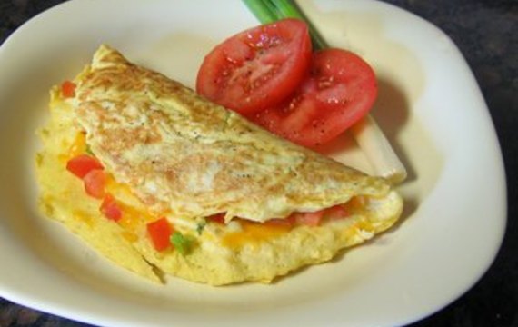Zapečená zeleninová omeleta