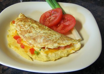 Zapečená zeleninová omeleta