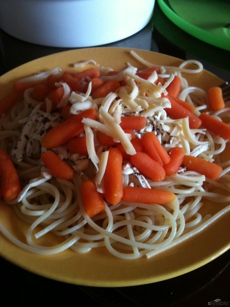 Špagety s tofu a mrkví