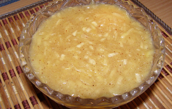 Vanilkový jablečný pudink