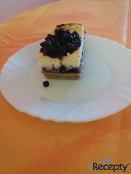 Borůvkový cheesecake