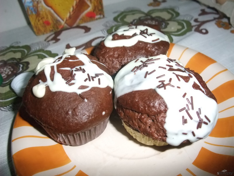 Kakaové muffiny se skořicí