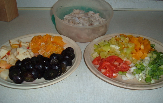 Ostroretka na zelenině a ovoci