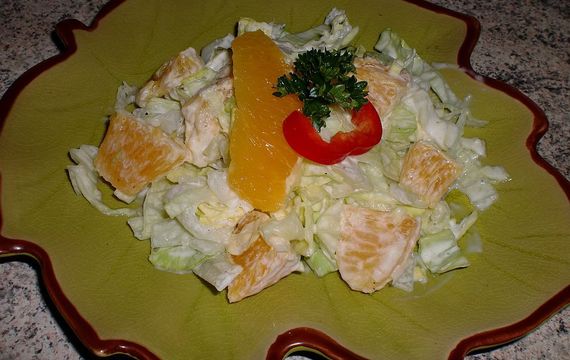 Labužníkův salát s pomerančem