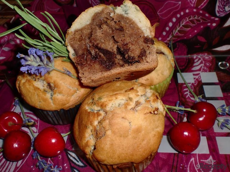 Levandulové muffiny