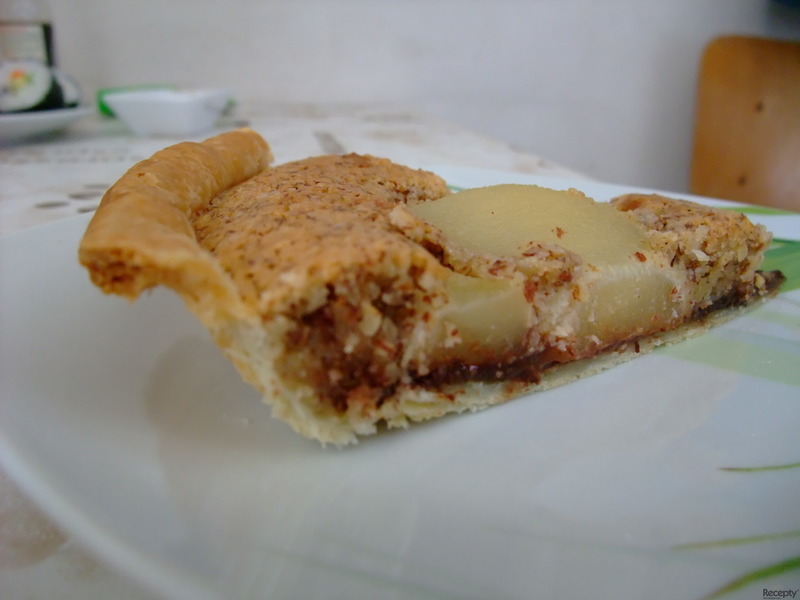 Tarte amandine aux poires (Mandlový koláč s hruškami)