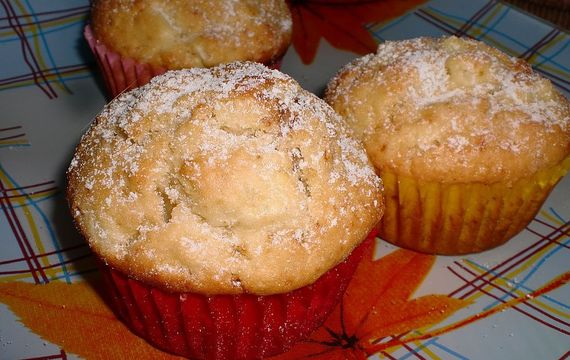 Jablečné muffiny s nutelovou náplní