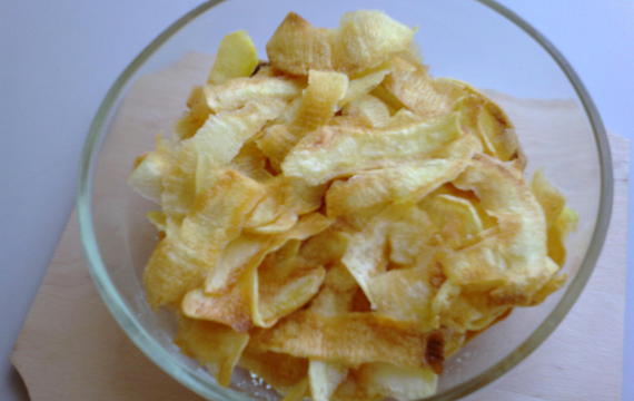 Smažené škrábané brambory