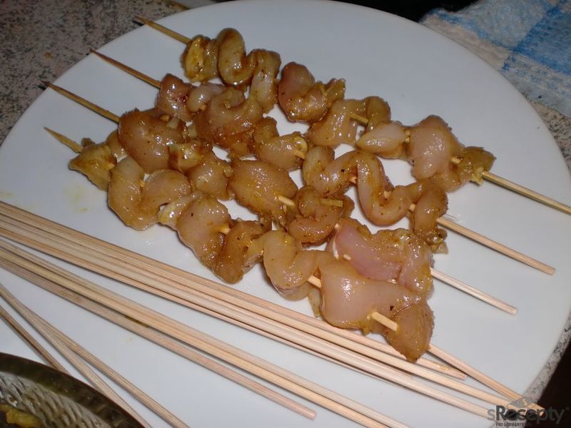Yakitori z kuřecího masa