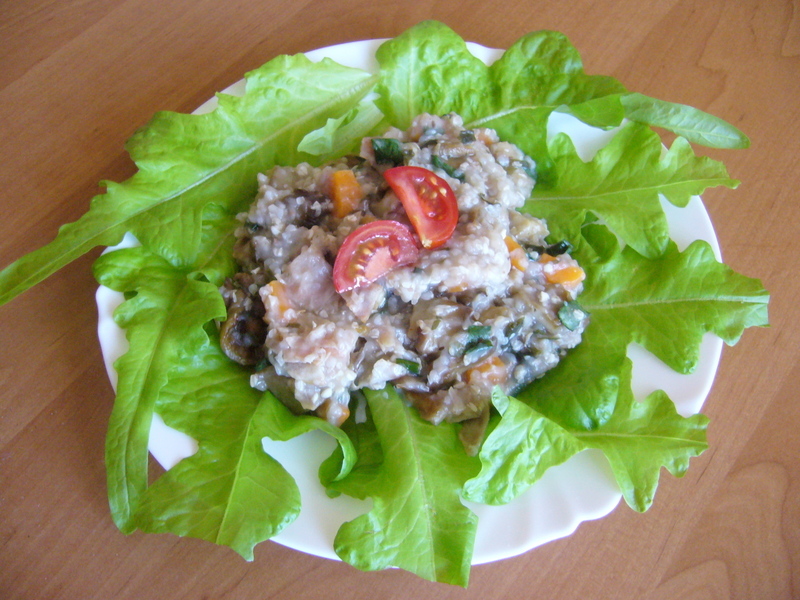 Pohankové rizoto s hlívou a zeleninou