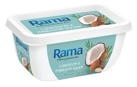 Rama s kokosovým olejem a mandlovým olejem