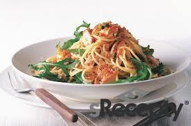 Špagety s lososem, chilli a kapary