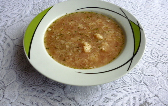 Ředkvičková polévka s květákem
