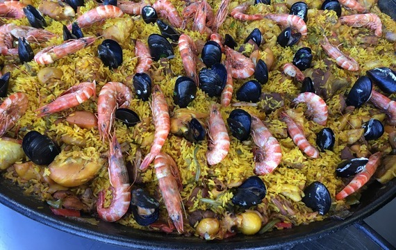 Španělská rýže s mořskými plody
