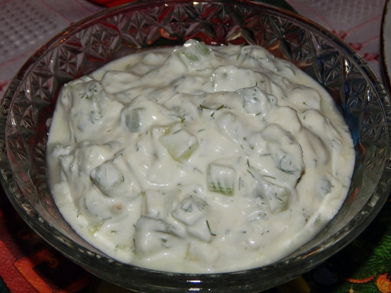 Salátová okurka s acidofilním mlékem
