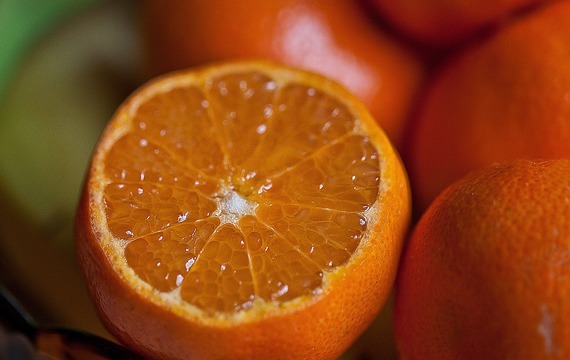 Pomerančový salát se sýrem