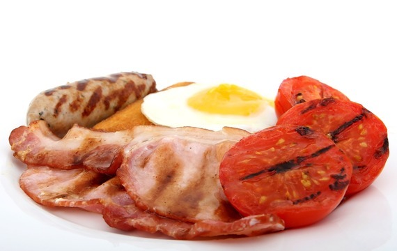 Snídaně: Toust, slanina a vejce