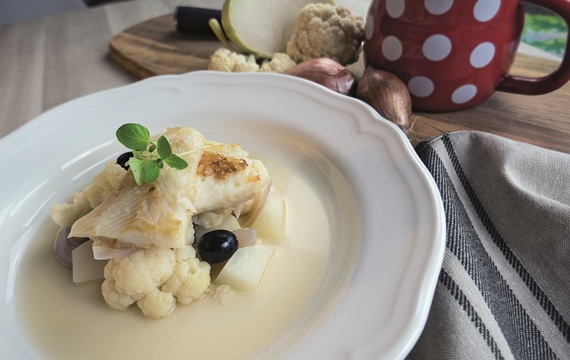 Odlehčený recept podle Cambridge Weight Plan: Filet z halibuta s blanšírovanou zeleninou