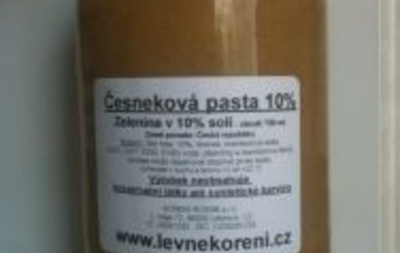 Česneková pasta 10% soli